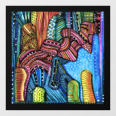 カラフル抽象芸術 ウィンドウサイン (シート)