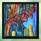 カラフル抽象芸術 ウィンドウサイン (シート3)