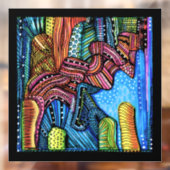 カラフル抽象芸術 ウィンドウサイン (シート2)