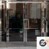 カラフル抽象芸術 ウィンドウサイン (オフィスドア)