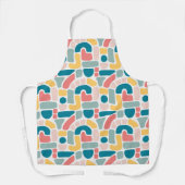カラフル抽象芸術 エプロン (正面)