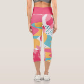 カラフル抽象芸術 カプリレギンス (裏面)