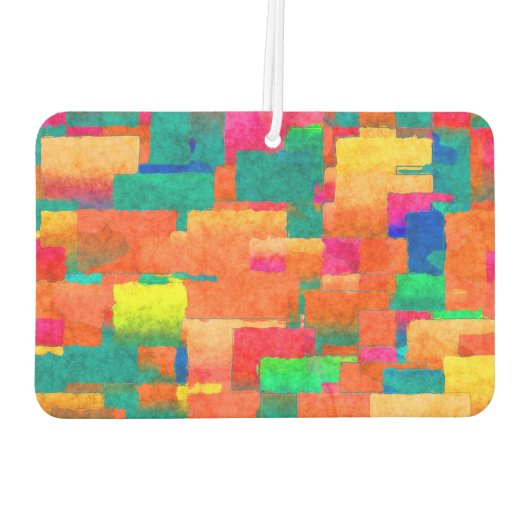 カラフル抽象芸術 カーエアーフレッシュナー (裏面)