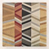 カラフル抽象芸術 ガラスコースター (正面)