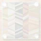 カラフル抽象芸術 ガラスコースター (裏面)