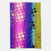 カラフル抽象芸術 キッチンタオル (縦)