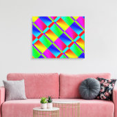 カラフル抽象芸術 キャンバスプリント (インサイチュ (リビング))