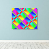 カラフル抽象芸術 キャンバスプリント (インサイチュ (ウッドフロア))