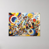 カラフル抽象芸術 キャンバスプリント (正面)