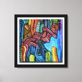 カラフル抽象芸術 キャンバスプリント (正面)