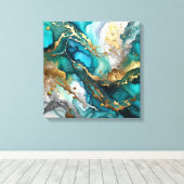 カラフル抽象芸術 キャンバスプリント (インサイチュ (ウッドフロア))