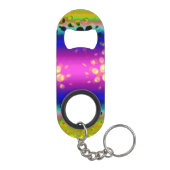 カラフル抽象芸術 キーホルダー栓抜き (裏面)