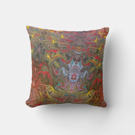 カラフル抽象芸術 クッション (正面)