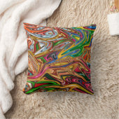 カラフル抽象芸術 クッション (ブランケット)