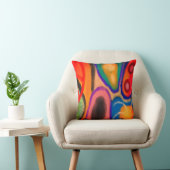 カラフル抽象芸術 クッション (椅子)