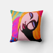 カラフル抽象芸術 クッション (裏面)
