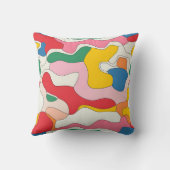 カラフル抽象芸術 クッション (裏面)