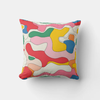 カラフル抽象芸術 クッション