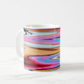 カラフル抽象芸術 コーヒーマグカップ (正面左)