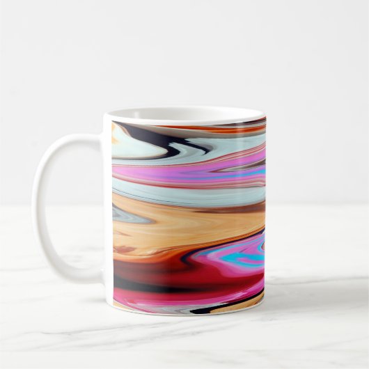 カラフル抽象芸術 コーヒーマグカップ (左)