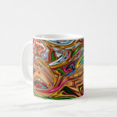 カラフル抽象芸術 コーヒーマグカップ (正面左)