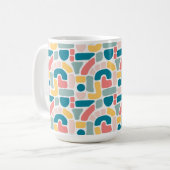 カラフル抽象芸術 コーヒーマグカップ (正面左)
