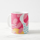 カラフル抽象芸術 コーヒーマグカップ (正面左)