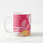 カラフル抽象芸術 コーヒーマグカップ (左)