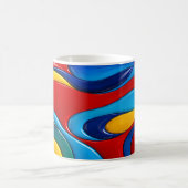 カラフル抽象芸術 コーヒーマグカップ (中央)