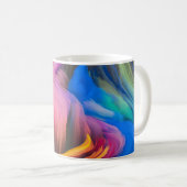 カラフル抽象芸術 コーヒーマグカップ (正面右)