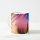 カラフル抽象芸術 コーヒーマグカップ (正面左)
