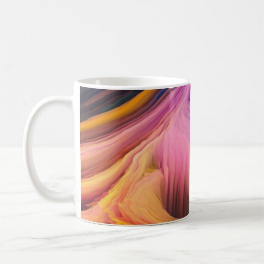 カラフル抽象芸術 コーヒーマグカップ (左)