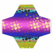カラフル抽象芸術 サッカーボール (フラット)