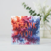 カラフル抽象芸術 サンキューカード (スタンド正面)