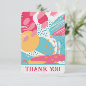 カラフル抽象芸術 サンキューカード (スタンド正面)