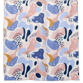 カラフル抽象芸術 シャワーカーテン (正面)