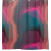 カラフル抽象芸術 シャワーカーテン (正面)