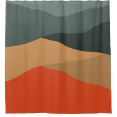 カラフル抽象芸術 シャワーカーテン (正面)