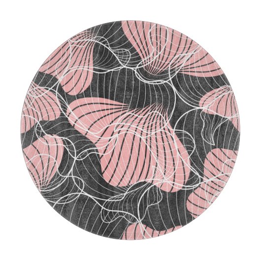 カラフル抽象芸術、シームレ芸術的ームパターン カッティングボード (正面)