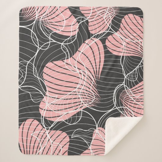 カラフル抽象芸術、シームレ芸術的ームパターン シェルパブランケット (正面)