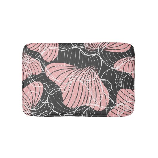 カラフル抽象芸術、シームレ芸術的ームパターン バスマット (正面)