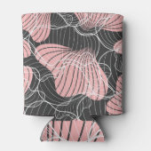 カラフル抽象芸術、シームレ芸術的ームパターン 缶クーラー (裏面)