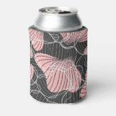 カラフル抽象芸術、シームレ芸術的ームパターン 缶クーラー (缶裏面)