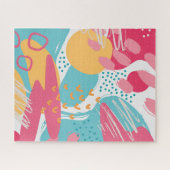 カラフル抽象芸術 ジグソーパズル (横)