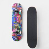 カラフル抽象芸術 スケートボード (正面)