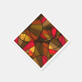 カラフル抽象芸術 スタンダードカクテルナプキン (角)