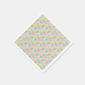 カラフル抽象芸術 スタンダードカクテルナプキン (角)