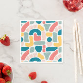 カラフル抽象芸術 スタンダードカクテルナプキン (インサイチュ)