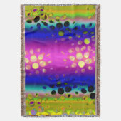 カラフル抽象芸術 スローブランケット (正面縦)