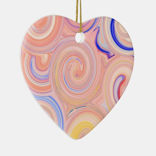 カラフル抽象芸術 セラミックオーナメント (右)